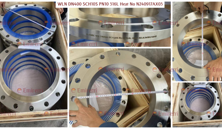 WIN Flange DN400 SCH10S PN10 316L Heat No N240917AX03